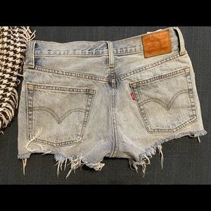 Levi’s Jean shorts.